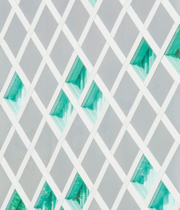 Abstract blue glowing geometric shapes representing core strength